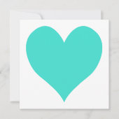 Turquoise Cute Heart (Front)