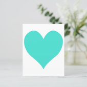 Turquoise Cute Heart (Standing Front)