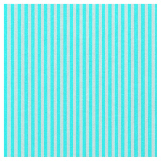 Turquoise & Cyan Colored Lines Pattern Fabric