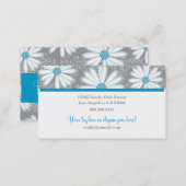 Turquoise Daisy for Florists Greenhouse Gardeners Business Card (Front/Back)