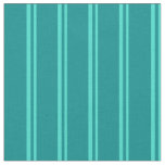 [ Thumbnail: Turquoise & Dark Cyan Colored Pattern Fabric ]