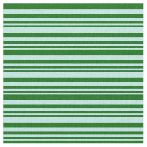 Turquoise & Dark Green Striped/Lined Pattern Fabric