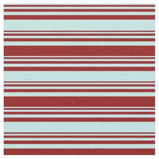 Turquoise & Dark Red Lines Fabric
