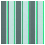 [ Thumbnail: Turquoise, Dark Slate Gray, and Green Pattern Fabric ]