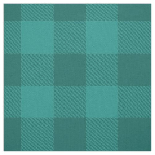 turquoise dark teal checkered plaid fabric