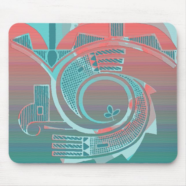 Turquoise Dawn Mousepad (Front)