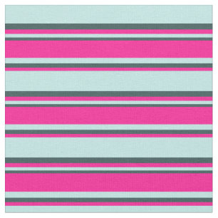 Turquoise, Deep Pink & Dark Slate Gray Colored Fabric