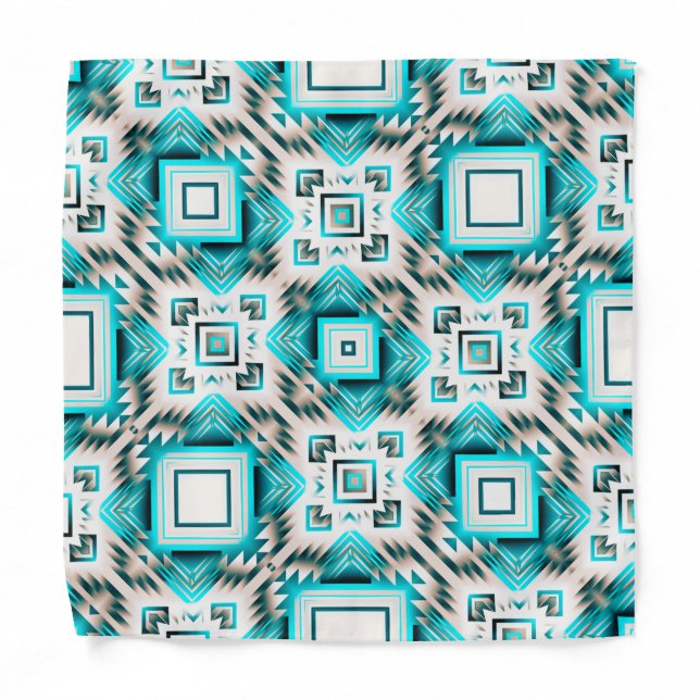 Turquoise Desert Crossroads  Bandana (Front)