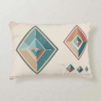 Turquoise Desert Diamonds Accent Pillow