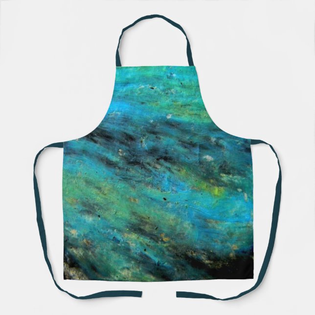 Turquoise Design Apron (Front)