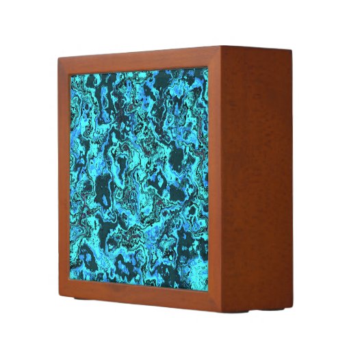 Turquoise Desk Organizer Zazzle