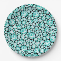 Turquoise diamond pattern