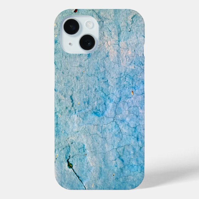 Turquoise Distressed Grunge Texture Case-Mate iPhone Case (Back)