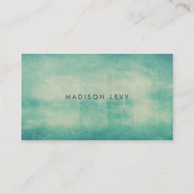 Turquoise Distressed Texture Appointment Cards (Front)