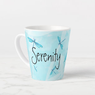 Turquoise Dragonflies Personalized Coffee Mug