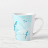 Turquoise Dragonflies Personalized Coffee Mug (Right)