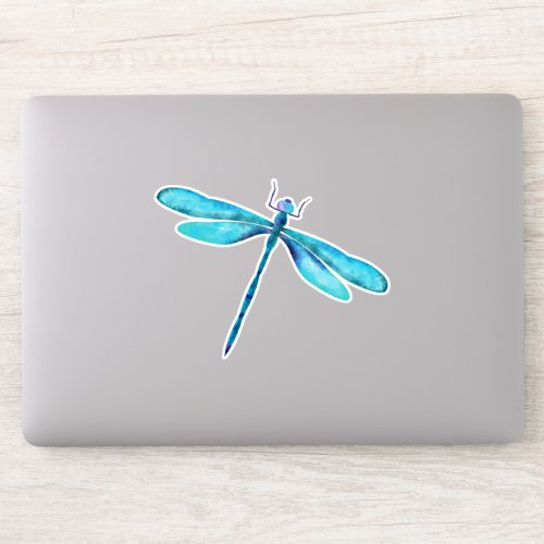 Turquoise Dragonfly Custom _ Cut Vinyl Sticker