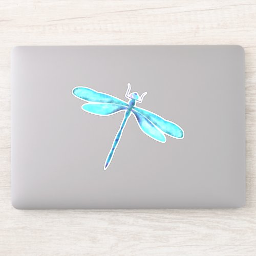 Turquoise Dragonfly Custom _ Cut Vinyl Sticker