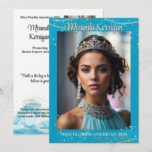 Turquoise Dream Pageant Autograph Card QR Code