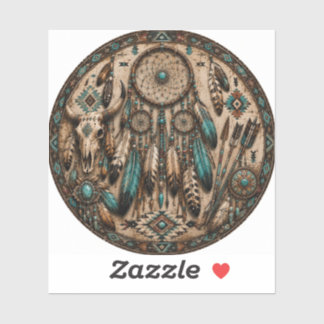 Turquoise Dreamcatcher Sticker