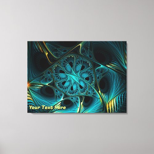 Turquoise Electric Canvas Print
