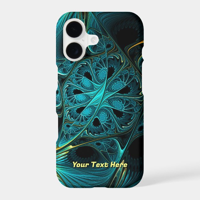 Turquoise Electric Case-Mate iPhone Case (Back)