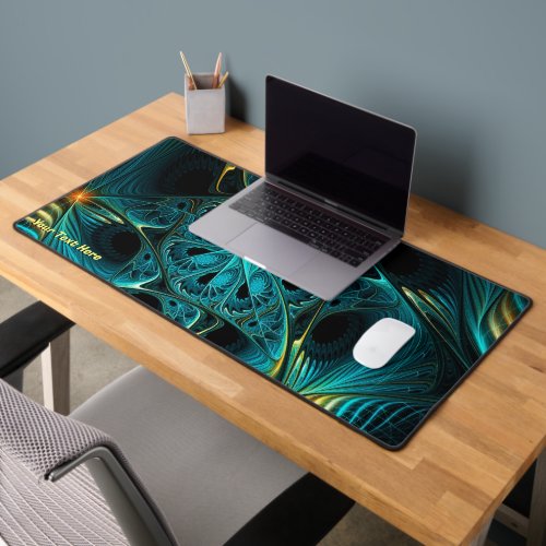 Turquoise Electric Desk Mat