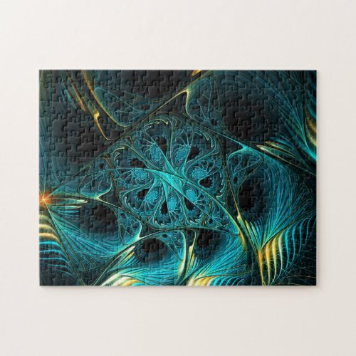 Turquoise Electric Jigsaw Puzzle