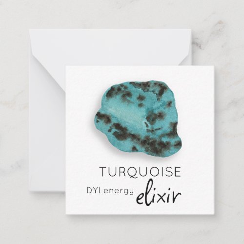  TURQUOISE Elixir crystal AP64 Flat Note Card
