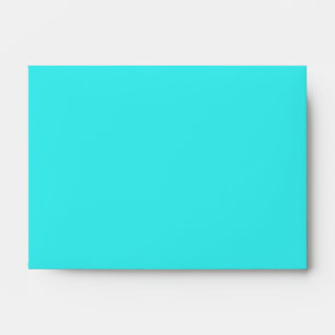 Turquoise Envelope With Damask Inside