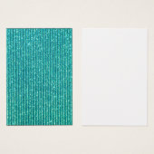 Turquoise Faux Sparkles Chic Elegance (Front & Back)