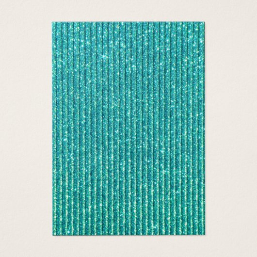 Turquoise Faux Sparkles Chic Elegance (Front)