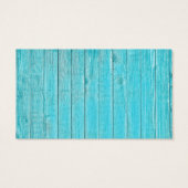 Turquoise Faux Wood Mosaic Elephant Note (Back)