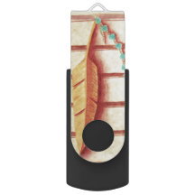 Turquoise Feather USB