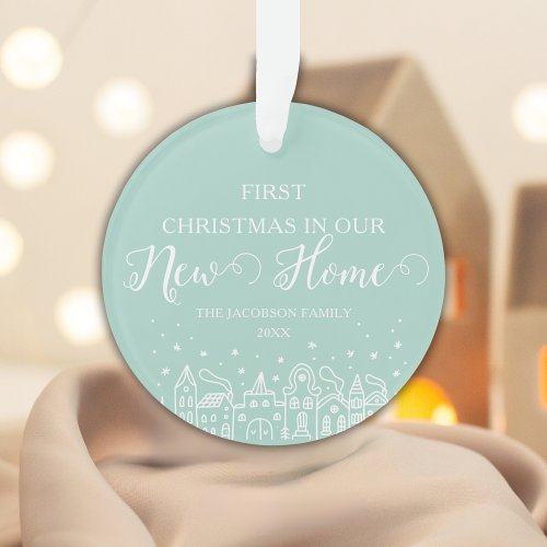 Turquoise Festive Home Ornament