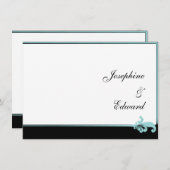 Turquoise Fleur de lis (Front/Back)