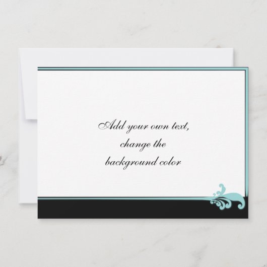 Turquoise Fleur de lis (Back)