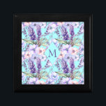 Turquoise Floral Spring Pattern Monogram Keepsake  Gift Box<br><div class="desc">Introducing our "Turquoise Floral Spring Pattern Monogram Keepsake Gift Box, " a delightful addition to your gifting experience that captures the essence of the season. Adorned with a charming spring floral pattern in vibrant turquoise hues, this gift box exudes the freshness of springtime. The centerpiece features a monogram delicately integrated...</div>