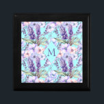 Turquoise Floral Spring Pattern Monogram Keepsake  Gift Box<br><div class="desc">Introducing our "Turquoise Floral Spring Pattern Monogram Keepsake Gift Box, " a delightful addition to your gifting experience that captures the essence of the season. Adorned with a charming spring floral pattern in vibrant turquoise hues, this gift box exudes the freshness of springtime. The centerpiece features a monogram delicately integrated...</div>