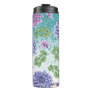 *~* Turquoise Floral Succulent Glitter Girly  Thermal Tumbler