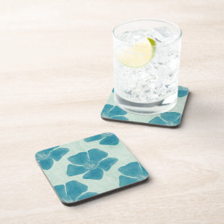 Turquoise Flowers Coaster
