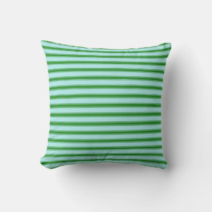 Turquoise & Forest Green Colored Pattern Pillow