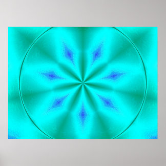 Turquoise Fruit Poster