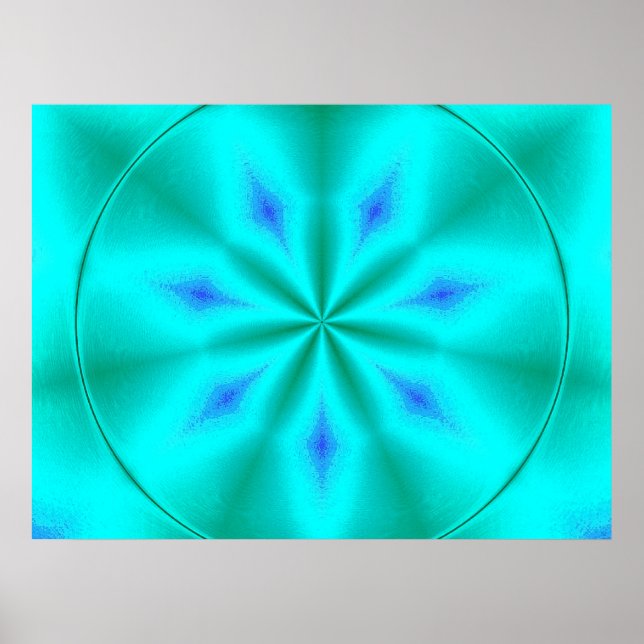 Turquoise Fruit Poster (Front)