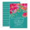 Turquoise Fuchsia Floral Engagement Party