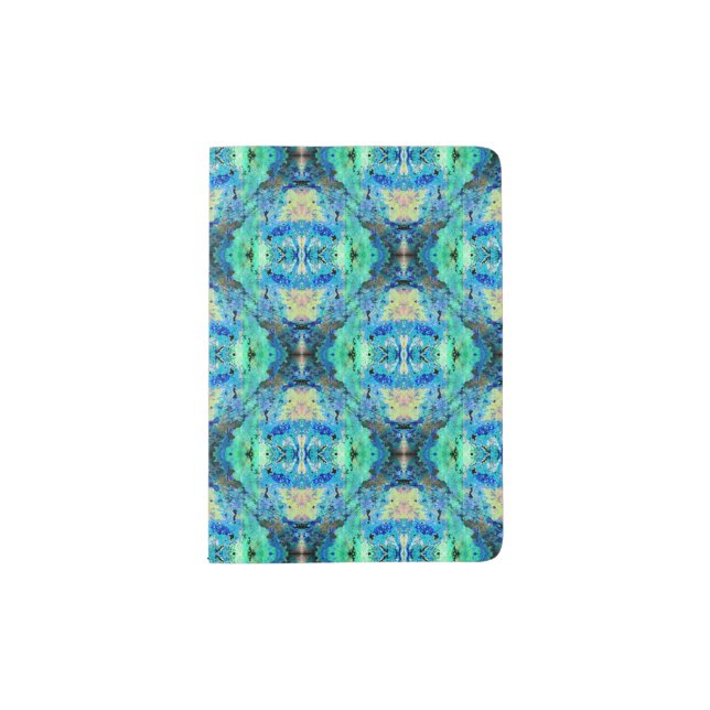 Turquoise Fun -Passport Holder (Front)