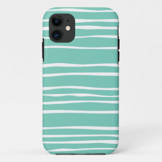 Turquoise Funky Striped iPhone 5/5S Case
