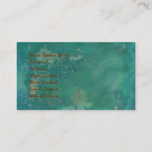 Turquoise Gem Business Card