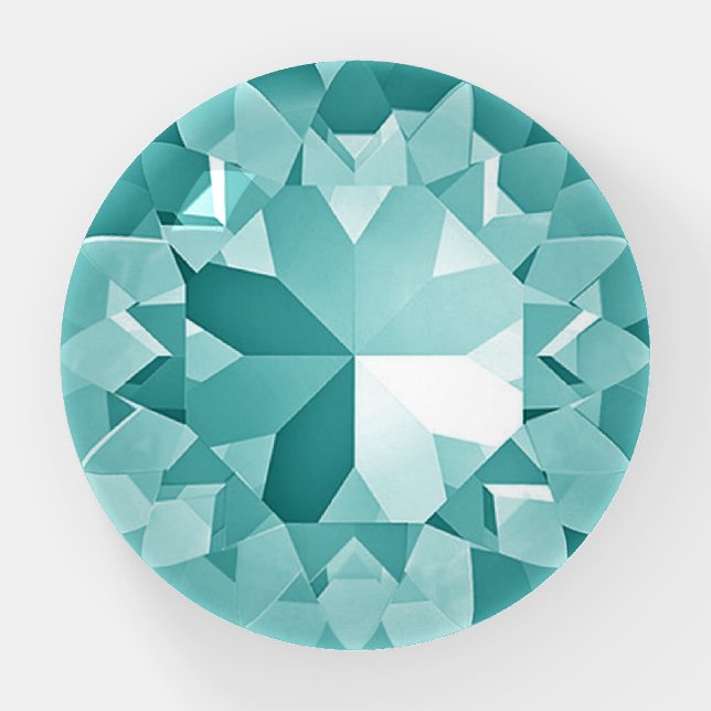 Turquoise Gem Paperweight (Front)