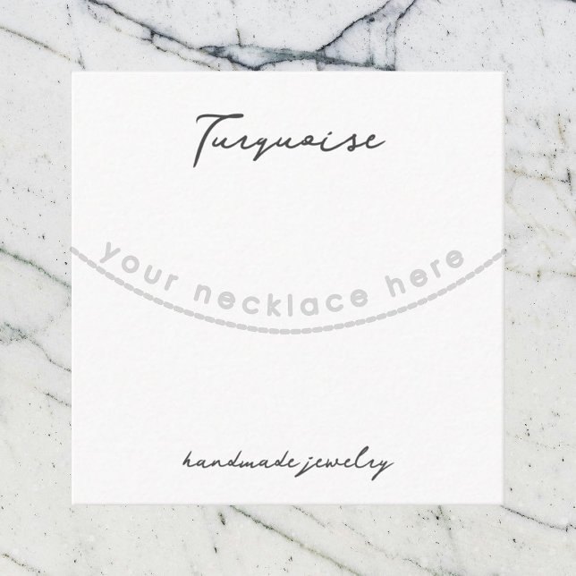 Turquoise Gemstone Necklace Jewelry Display Card (Creator Uploaded)